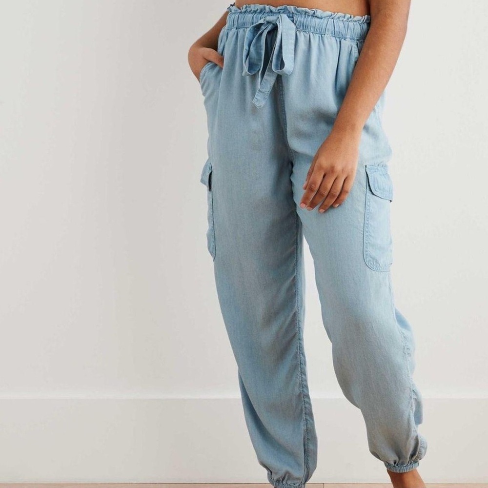 Aerie Lightweight Denim Joggers
